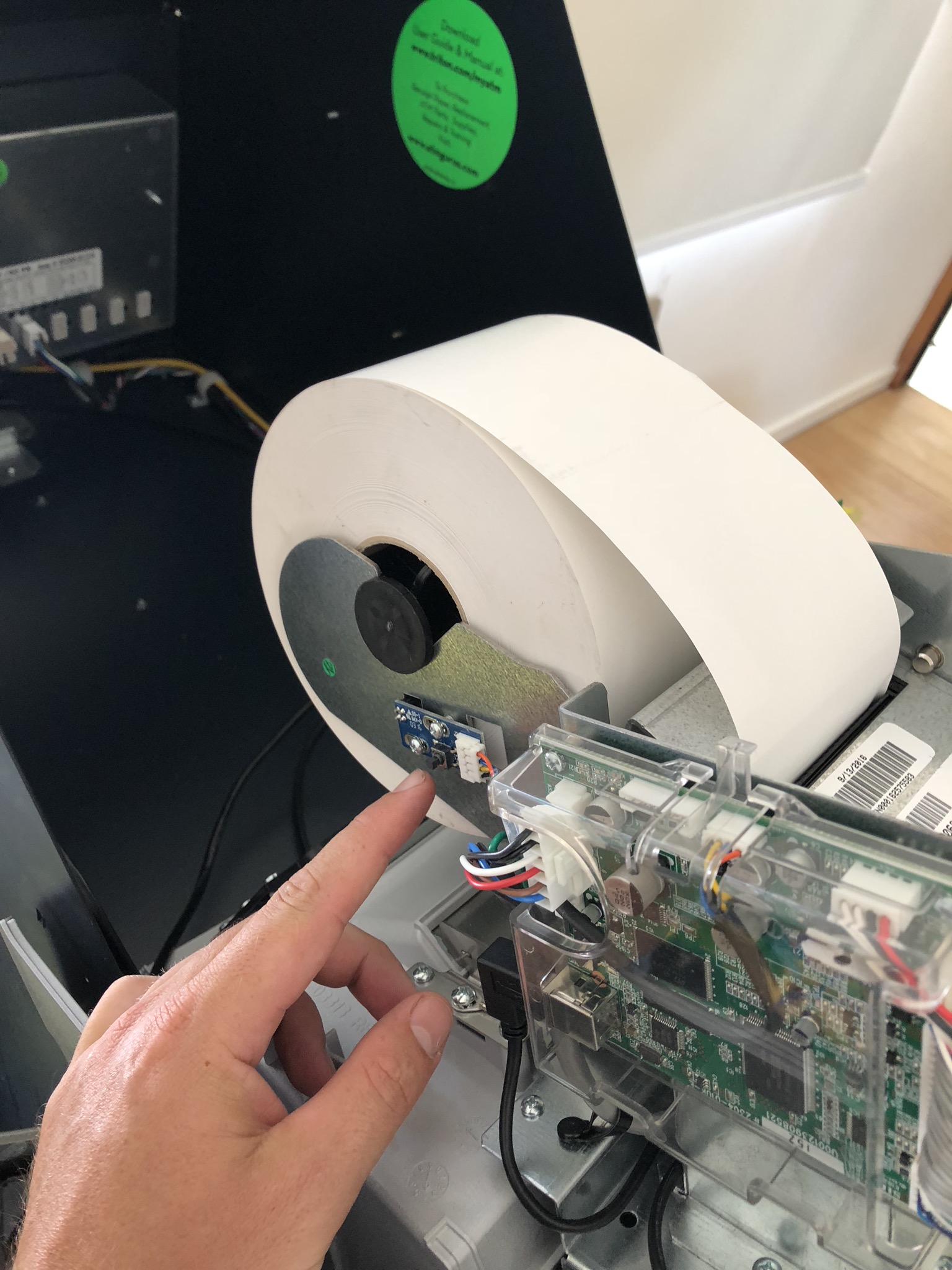 Replacing ATM receipt paper