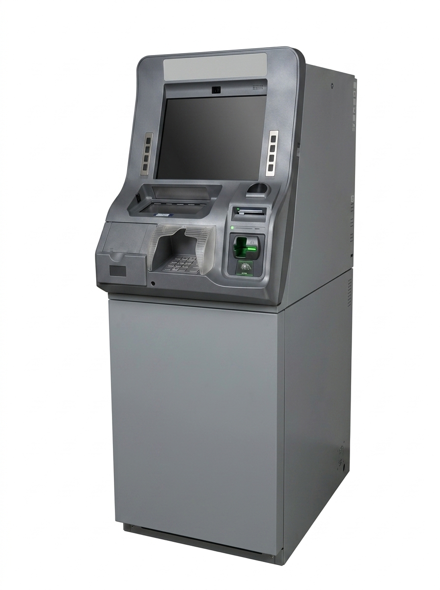 Deposit-taking ATM left three-quarter view