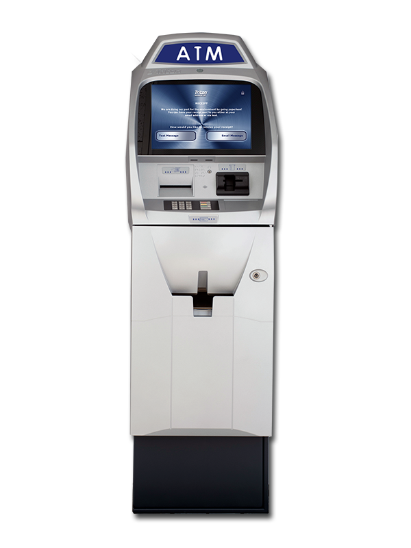 Argo 15 freestanding ATM with 15-inch touchscreen, front view