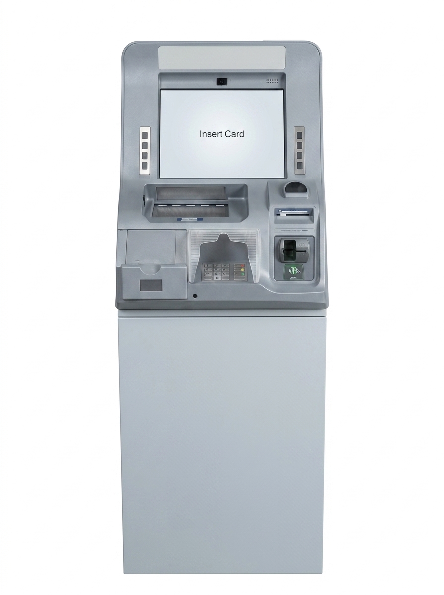 Hitachi deposit-taking ATM for retail, front view